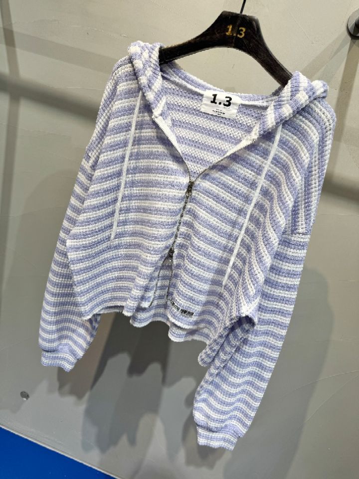 1.3韓國直郵實拍女裝新款人氣休閑熱賣時尚夾克連帽衫棉1.3夾克