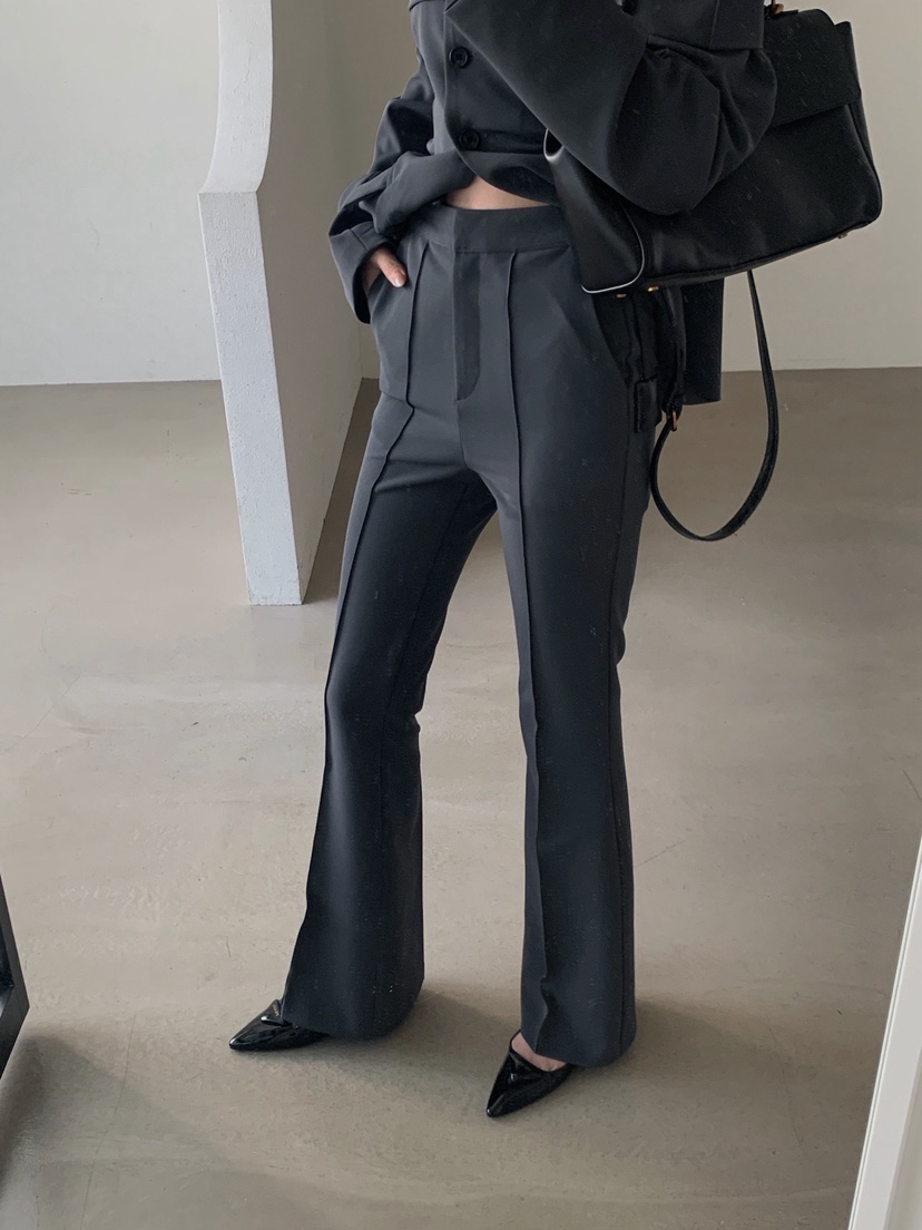 VERANDA韓國直郵實拍女士新款26春夏人氣休閑職業休閑褲露肩VERANDA休閑褲