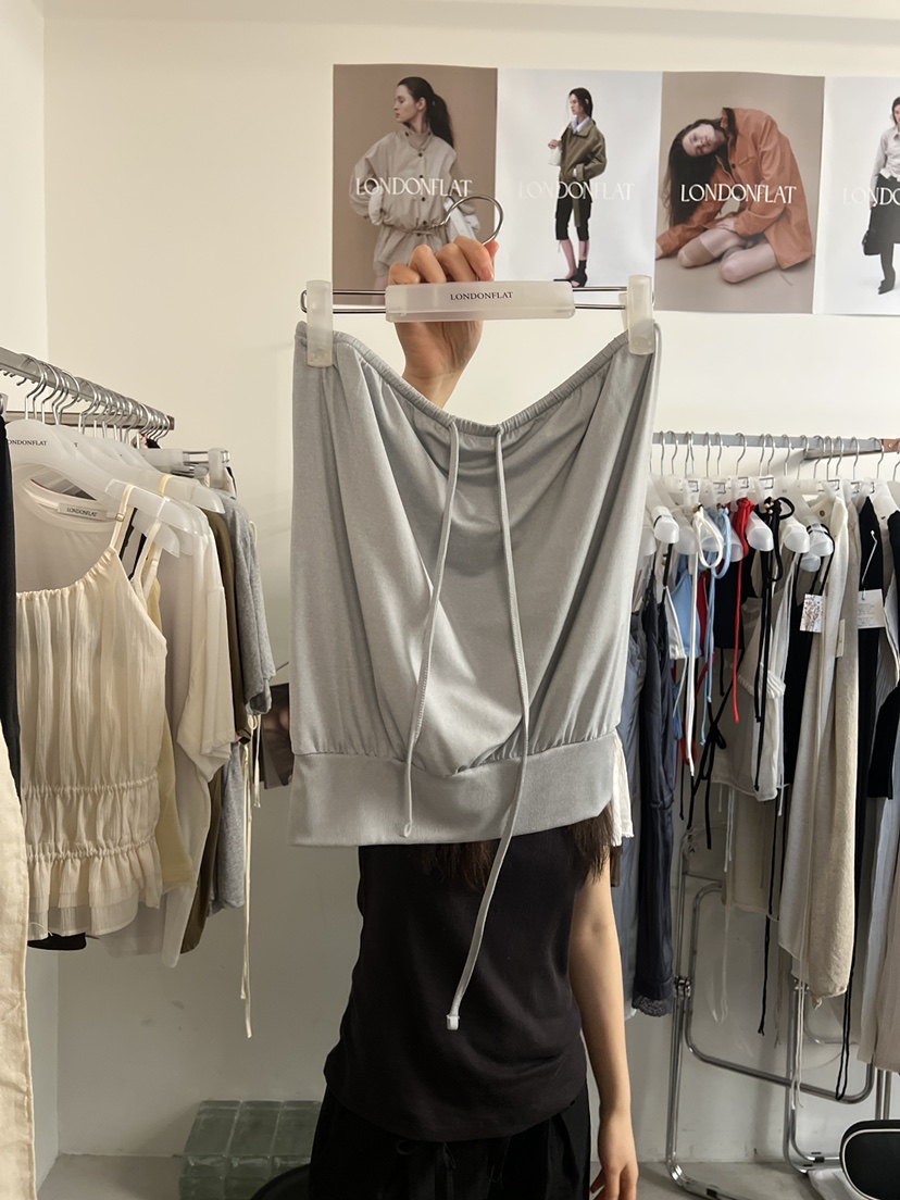 LONDON FLAT韓國直郵實拍女士新款職業26春夏吊帶背心天絲LONDON FLAT吊帶/背心圖色1