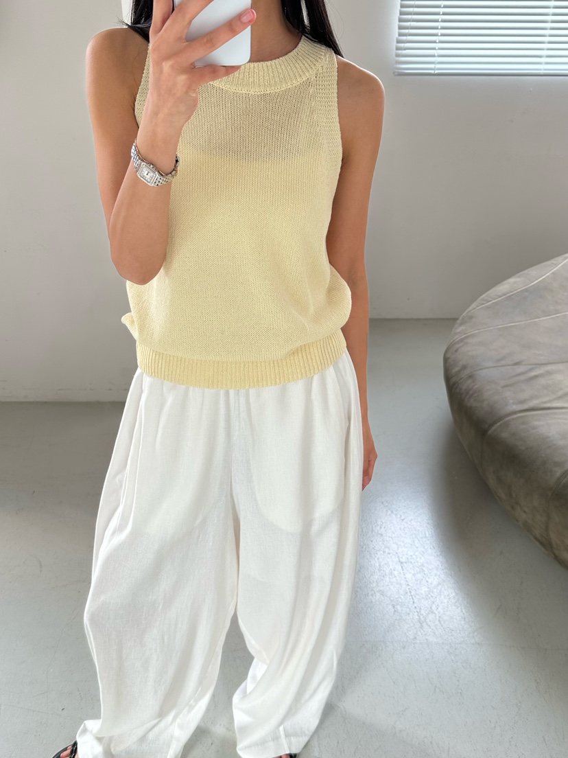 LE VASE韓國代購女裝新品人氣時尚26春夏職業推薦吊帶背心LE VASE吊帶/背心