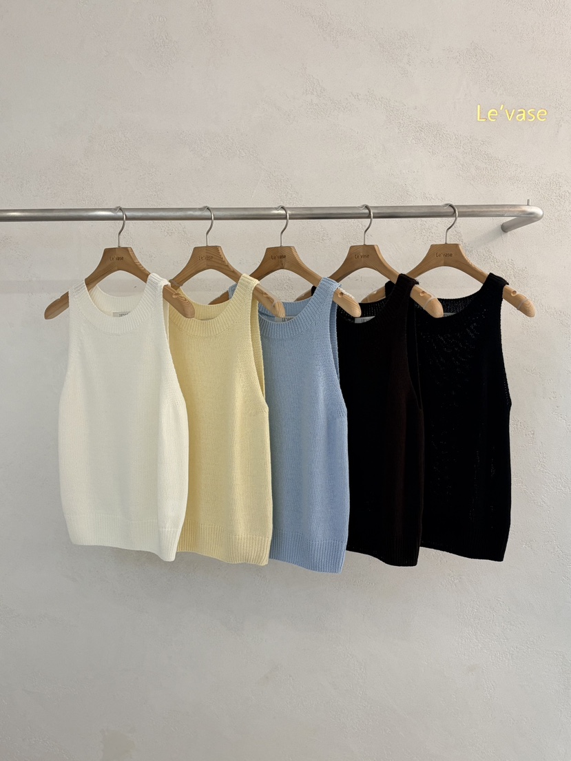 LE VASE韓國代購女裝新品人氣時尚26春夏職業推薦吊帶背心LE VASE吊帶/背心