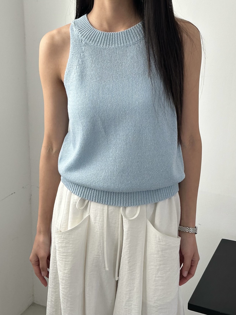 LE VASE韓國代購女裝新品人氣時尚26春夏職業推薦吊帶背心LE VASE吊帶/背心圖色2