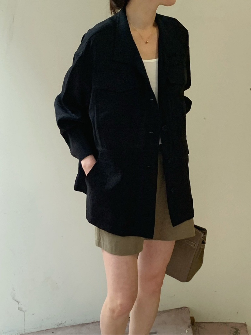 COBALT BLUE韓國東大門代購女士新品人氣熱賣職業26春夏夾克COBALT BLUE夾克