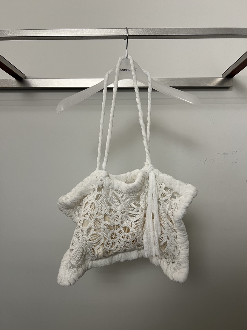 LONDON FLAT韓國直郵女士新款熱賣人氣單肩斜跨包鉤針編織LONDON FLAT單肩/斜跨包圖色1