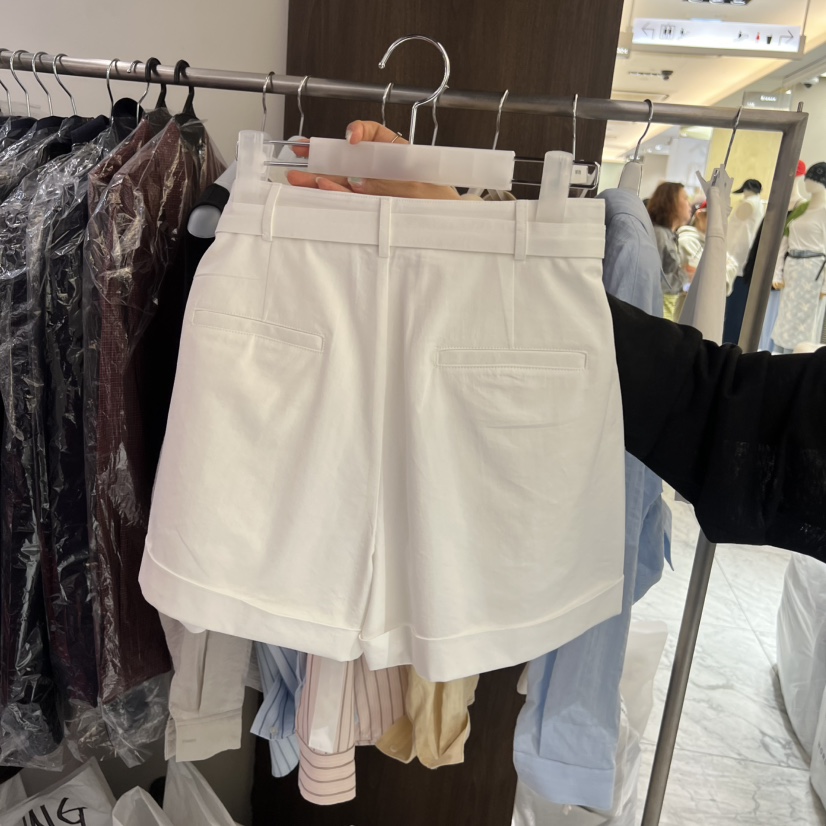 PEANUT BUTTER韓國代購女裝新款人氣26春夏短褲含腰帶系帶PEANUT BUTTER短褲