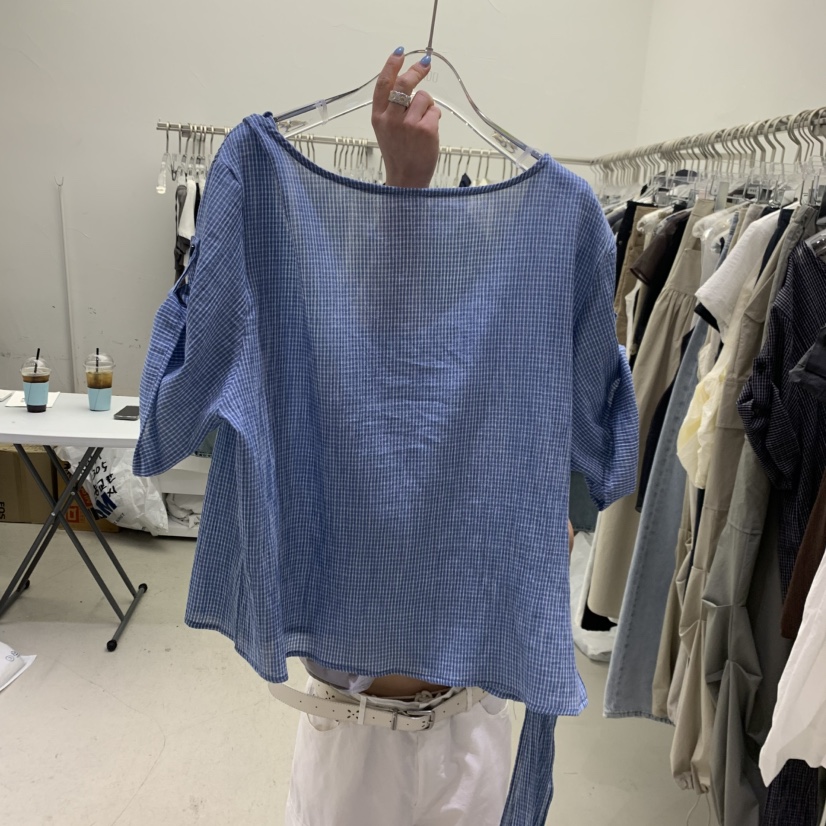 PADO韓國東大門直郵女士新品職業熱賣26春夏推薦襯衫蕾絲衫PADO襯衫/蕾絲衫圖色2