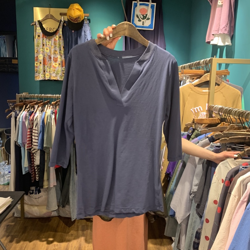 MERCI LINDA韓國直郵實拍女裝新品26春夏休閑職業長袖T恤MERCI LINDA長袖T恤圖色2