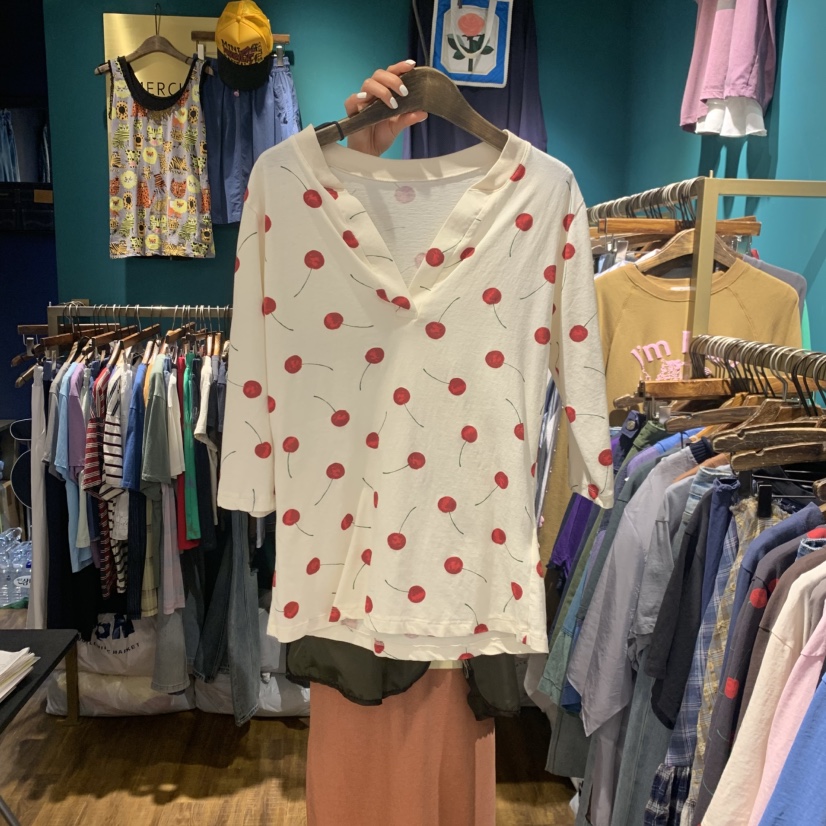 MERCI LINDA韓國直郵實拍女裝新品26春夏休閑職業長袖T恤MERCI LINDA長袖T恤圖色3