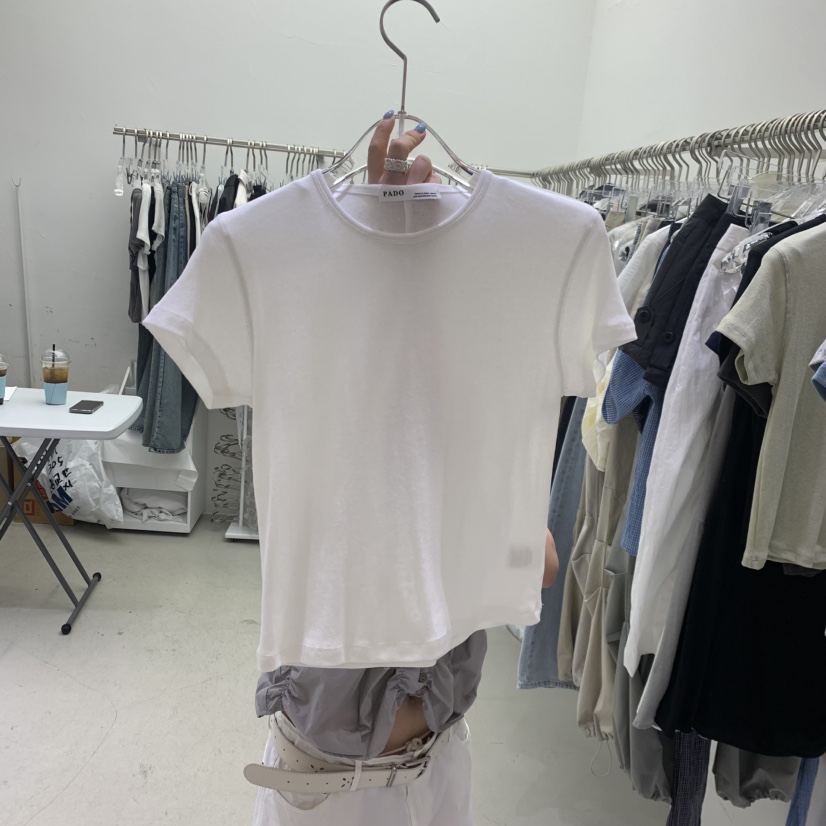 PADO韓國直郵女士新款人氣推薦職業休閑時尚熱賣26春夏T恤PADOT恤圖色3