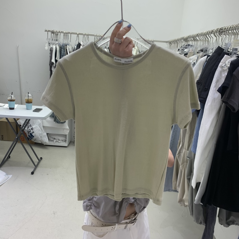 PADO韓國直郵女士新款人氣推薦職業休閑時尚熱賣26春夏T恤PADOT恤圖色4