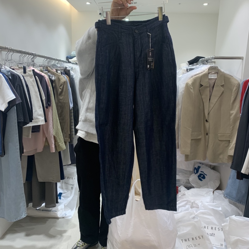 THE REST韓國直郵實拍女裝新品推薦休閑時尚休閑褲亞麻布THE REST/UNNOEUD休閑褲圖色2