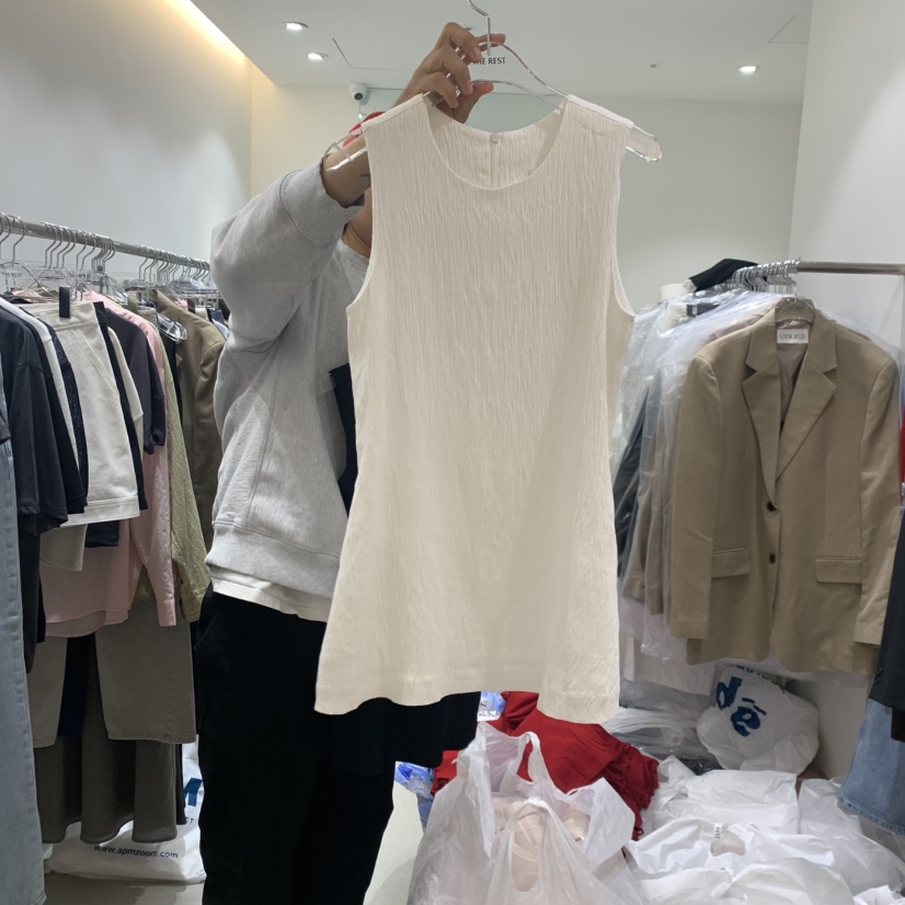 THE REST韓國直郵實拍女士新款休閑26春夏人氣連衣裙褶皺THE REST/UNNOEUD連衣裙圖色1