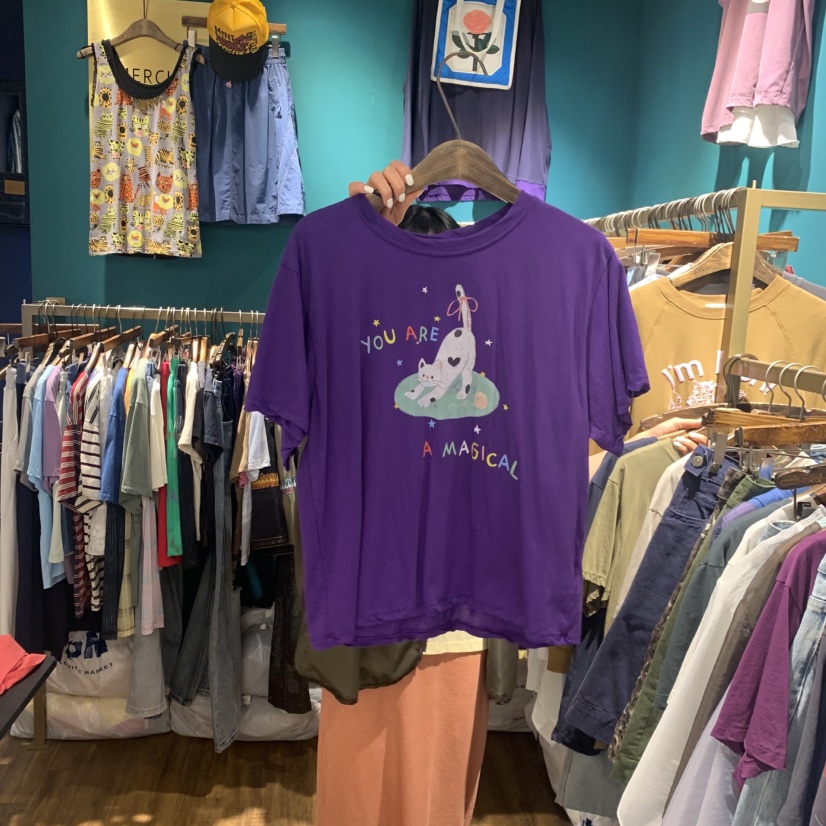 MERCI LINDA韓國代購女士新款休閑時尚推薦職業26春夏T恤MERCI LINDAT恤圖色2