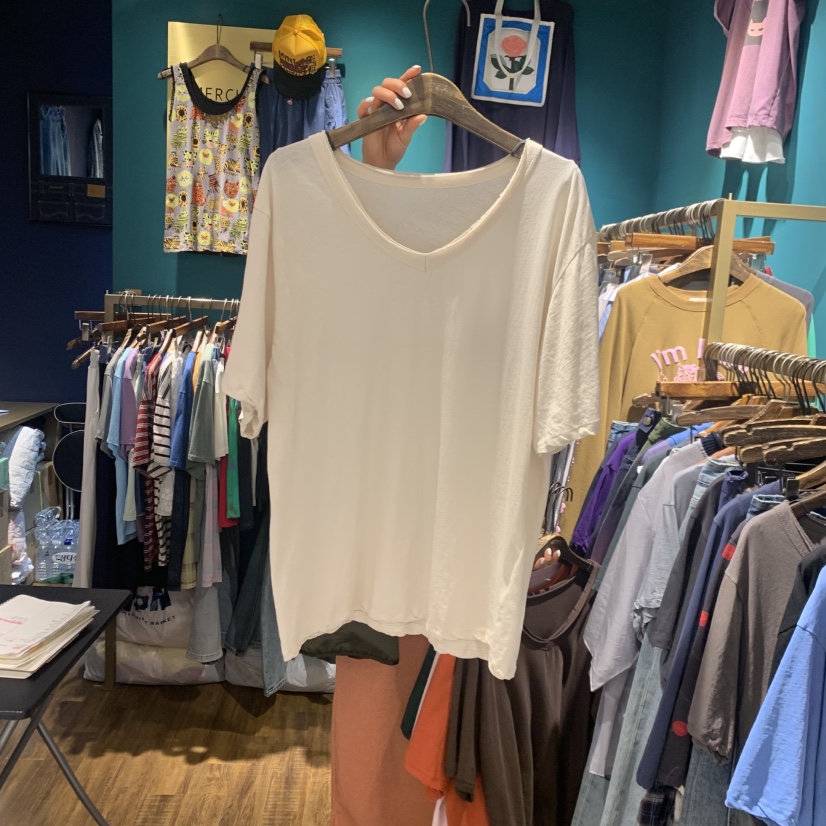 MERCI LINDA韓國直郵實拍女裝新款職業休閑26春夏人氣T恤MERCI LINDAT恤圖色3