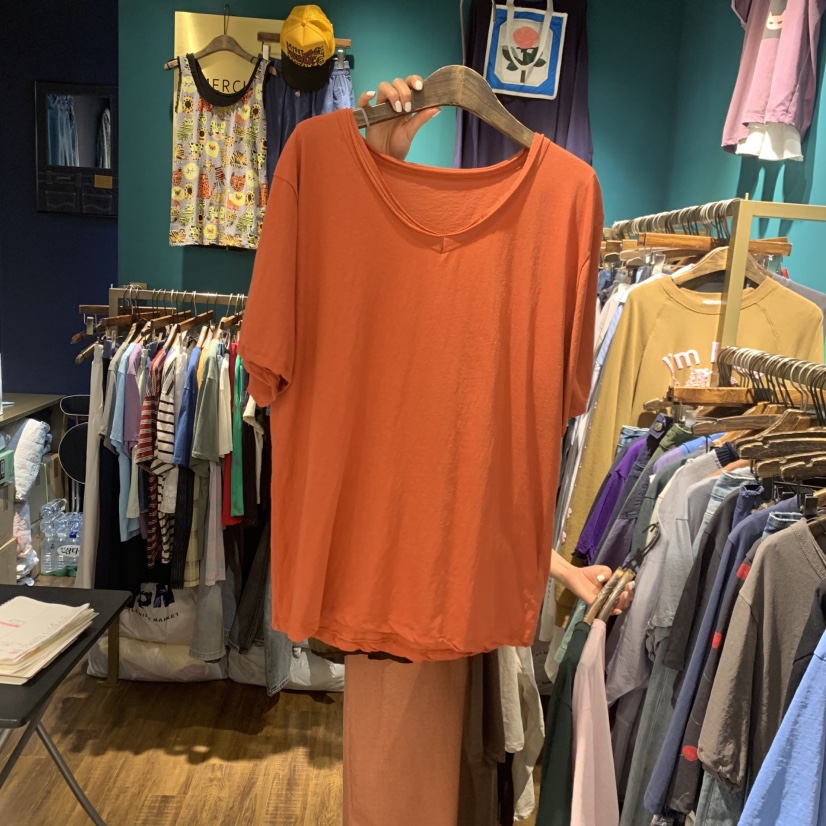 MERCI LINDA韓國直郵實拍女裝新款職業休閑26春夏人氣T恤MERCI LINDAT恤圖色5