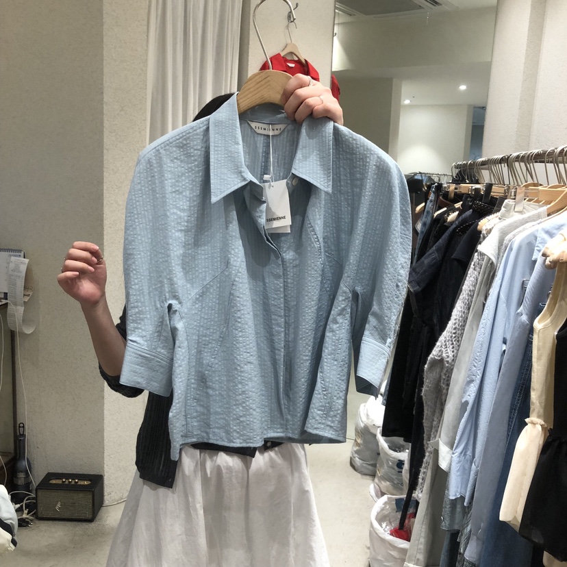 SSEMIENNE韓國直郵實拍女裝新品職業熱賣休閑推薦襯衫蕾絲衫SSENIQUE/SSEMIENNE襯衫/蕾絲衫圖色1