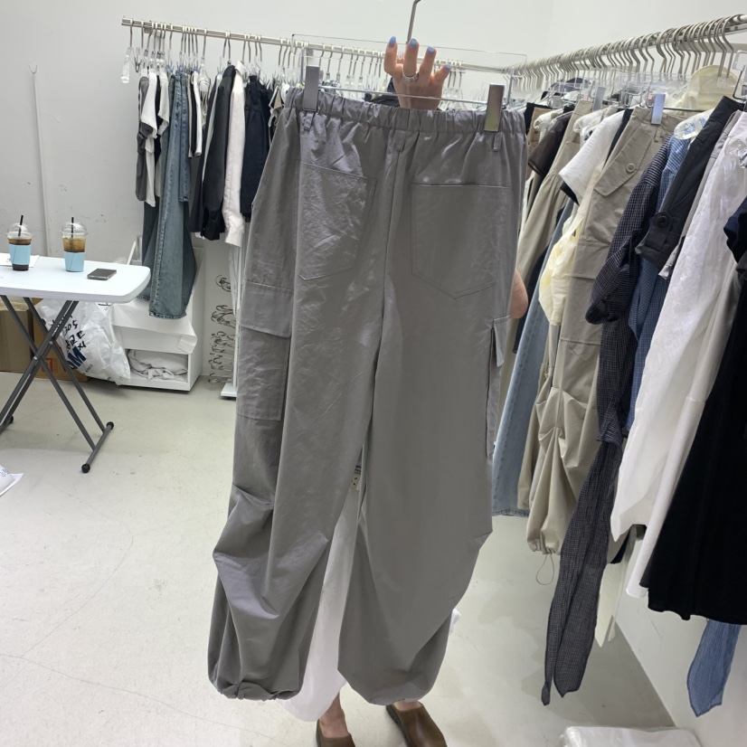 PADO韓國東大門直郵女裝新品26春夏熱賣休閑休閑褲口袋棉質PADO休閑褲