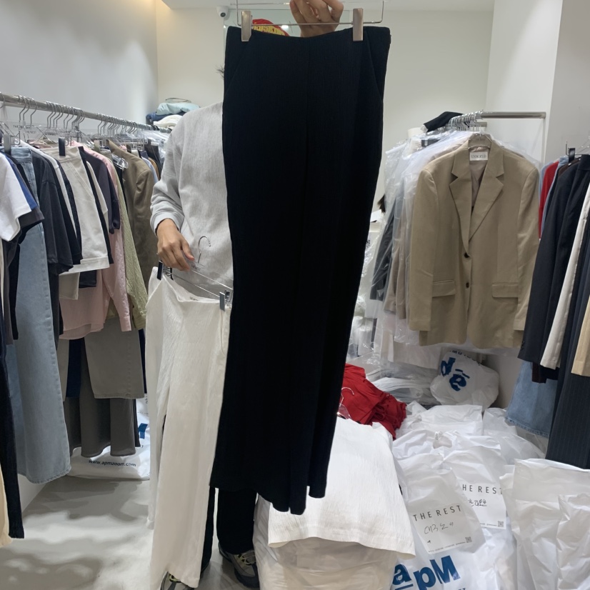 THE REST韓國代購女裝新款時尚推薦休閑職業26春夏休閑褲褶皺THE REST/UNNOEUD休閑褲圖色2