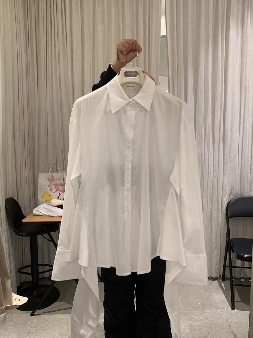 PAPERMOON韓國東大門直郵女裝新品休閑時尚襯衫蕾絲衫鏤空paper moon襯衫/蕾絲衫圖色1