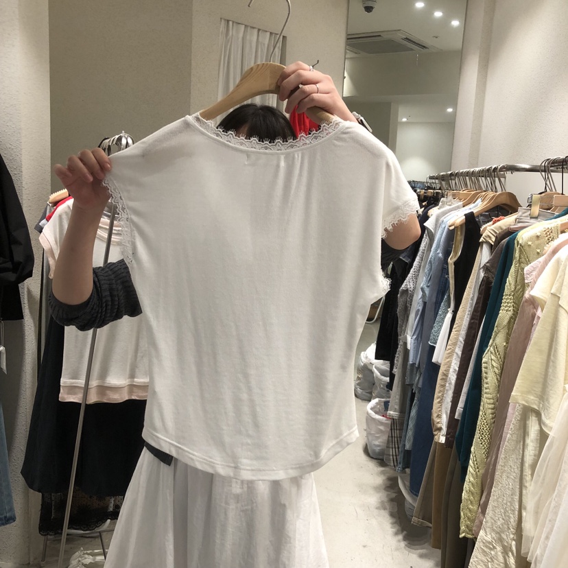 SSEMIENNE韓國直郵實拍女裝新款休閑熱賣人氣推薦T恤蕾絲SSENIQUE/SSEMIENNET恤