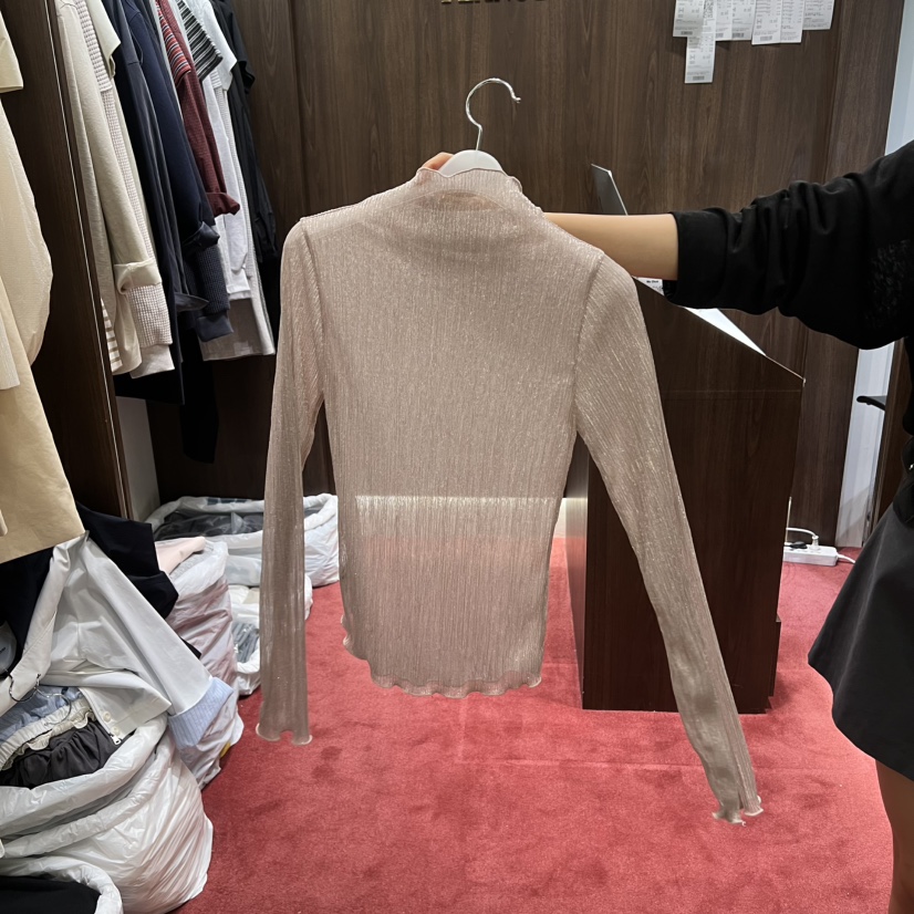 PEANUT BUTTER韓國東大門直郵女士新款熱賣職業長袖T恤條紋PEANUT BUTTER長袖T恤