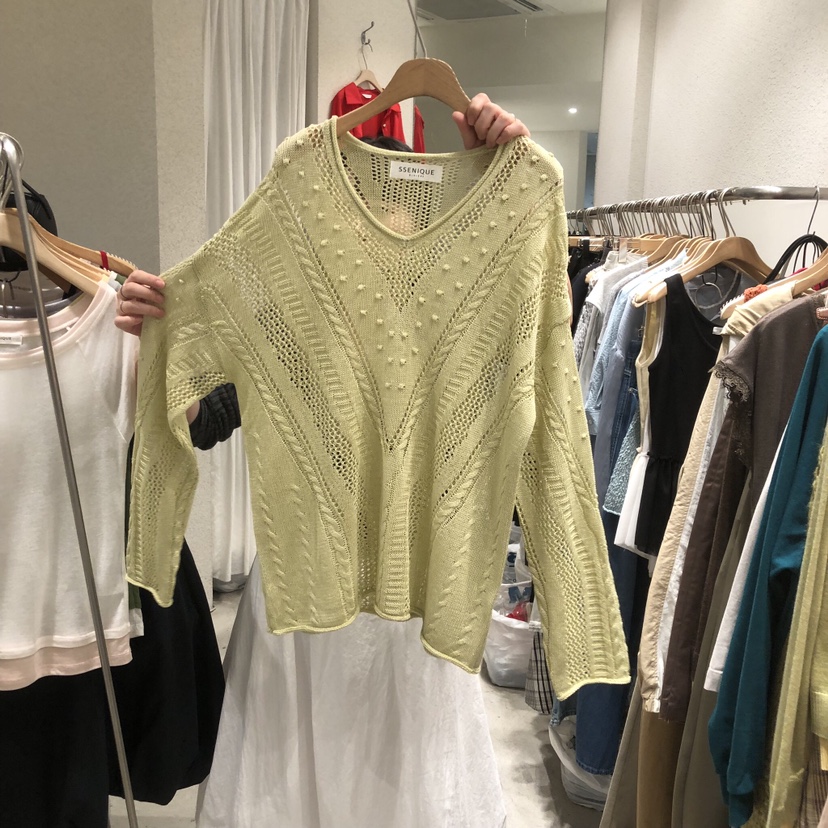 SSEMIENNE韓國東大門代購女裝新品熱賣26春夏針織衫不含腰帶SSENIQUE/SSEMIENNE針織衫圖色2