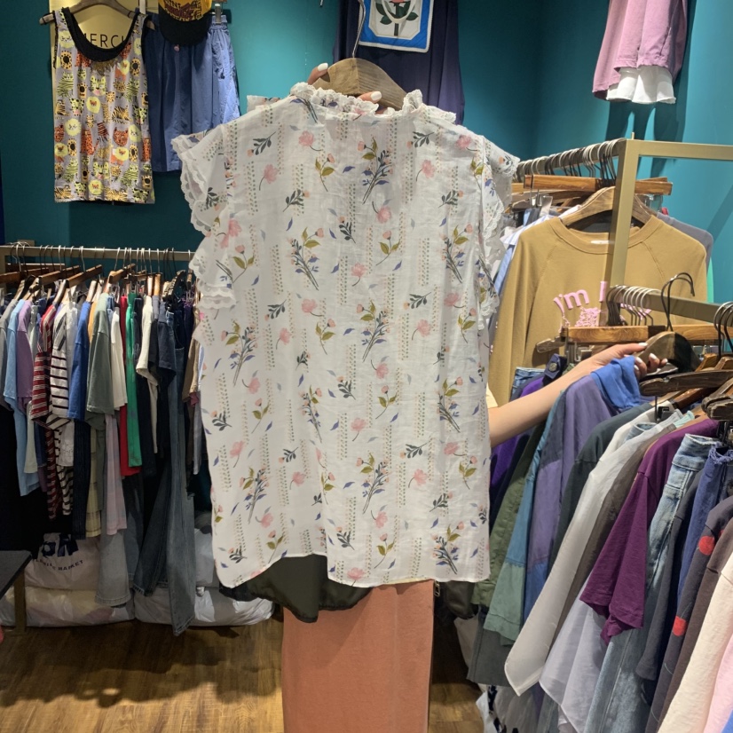 MERCI LINDA韓國代購女士新款推薦休閑26春夏襯衫蕾絲衫MERCI LINDA襯衫/蕾絲衫