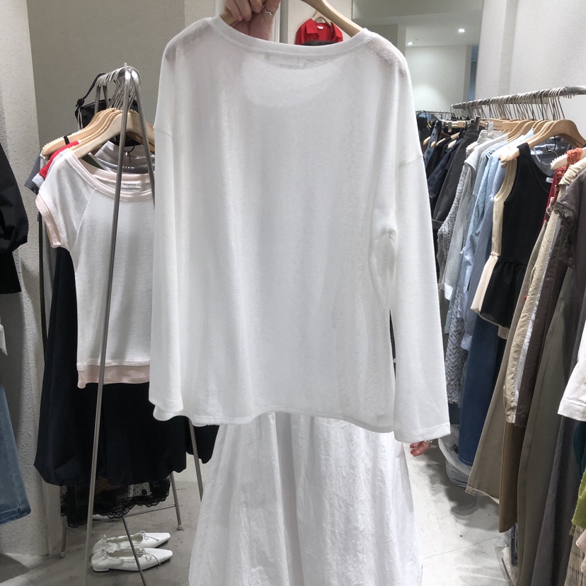 SSEMIENNE韓國代購女裝新款休閑職業人氣時尚26春夏長袖T恤SSENIQUE/SSEMIENNE長袖T恤