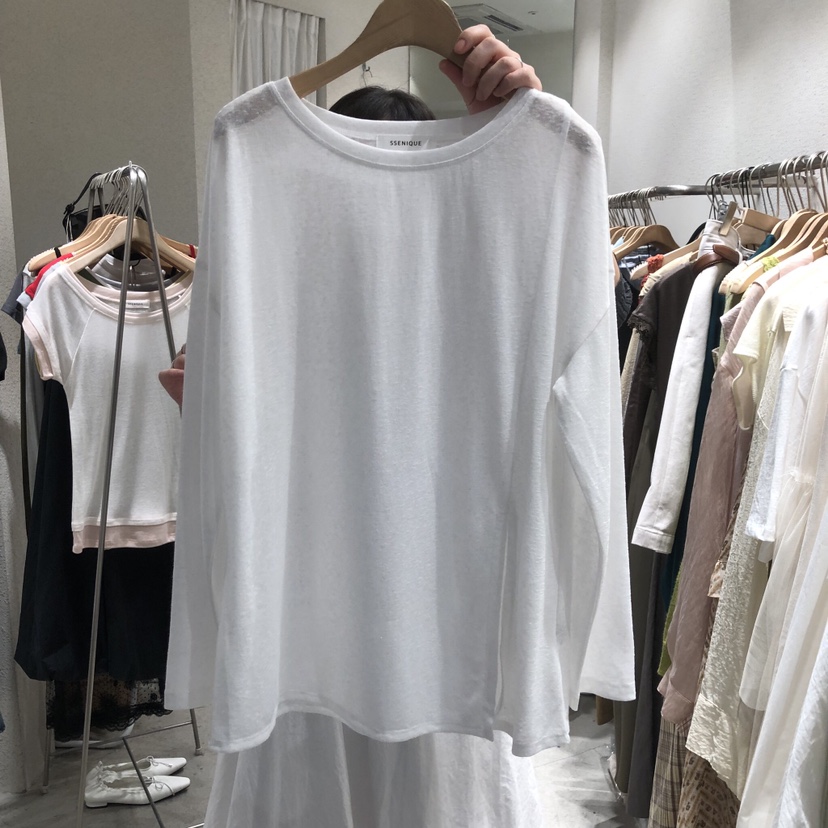 SSEMIENNE韓國代購女裝新款休閑職業人氣時尚26春夏長袖T恤SSENIQUE/SSEMIENNE長袖T恤圖色1