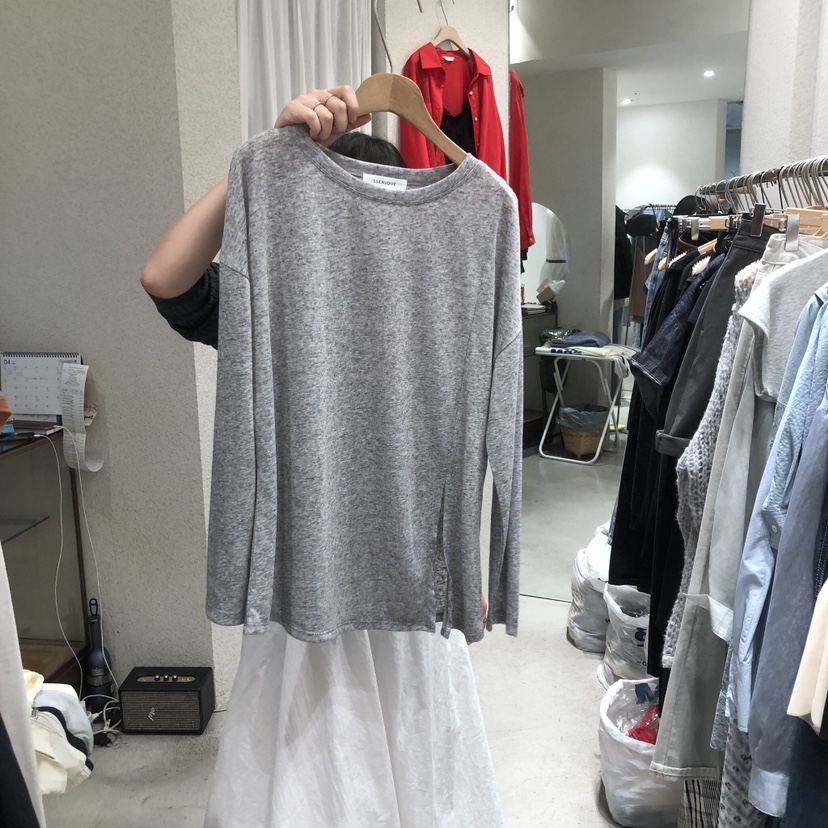 SSEMIENNE韓國代購女裝新款休閑職業人氣時尚26春夏長袖T恤SSENIQUE/SSEMIENNE長袖T恤圖色3