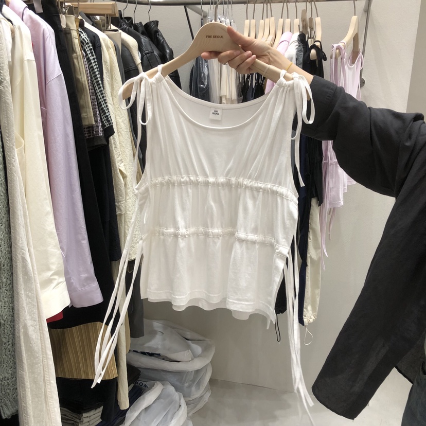 FRE韓國東大門代購女裝新品推薦休閑職業時尚26春夏吊帶背心FRE SEOUL吊帶/背心圖色3