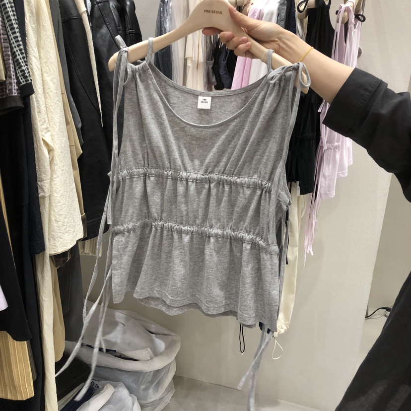 FRE韓國東大門代購女裝新品推薦休閑職業時尚26春夏吊帶背心FRE SEOUL吊帶/背心圖色4