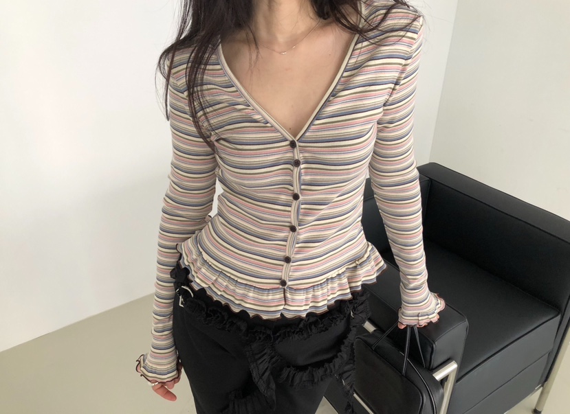 MELTED-P東大門代購女裝新品真品時尚休閑推薦26春夏長袖T恤MELTED-P長袖T恤圖色1