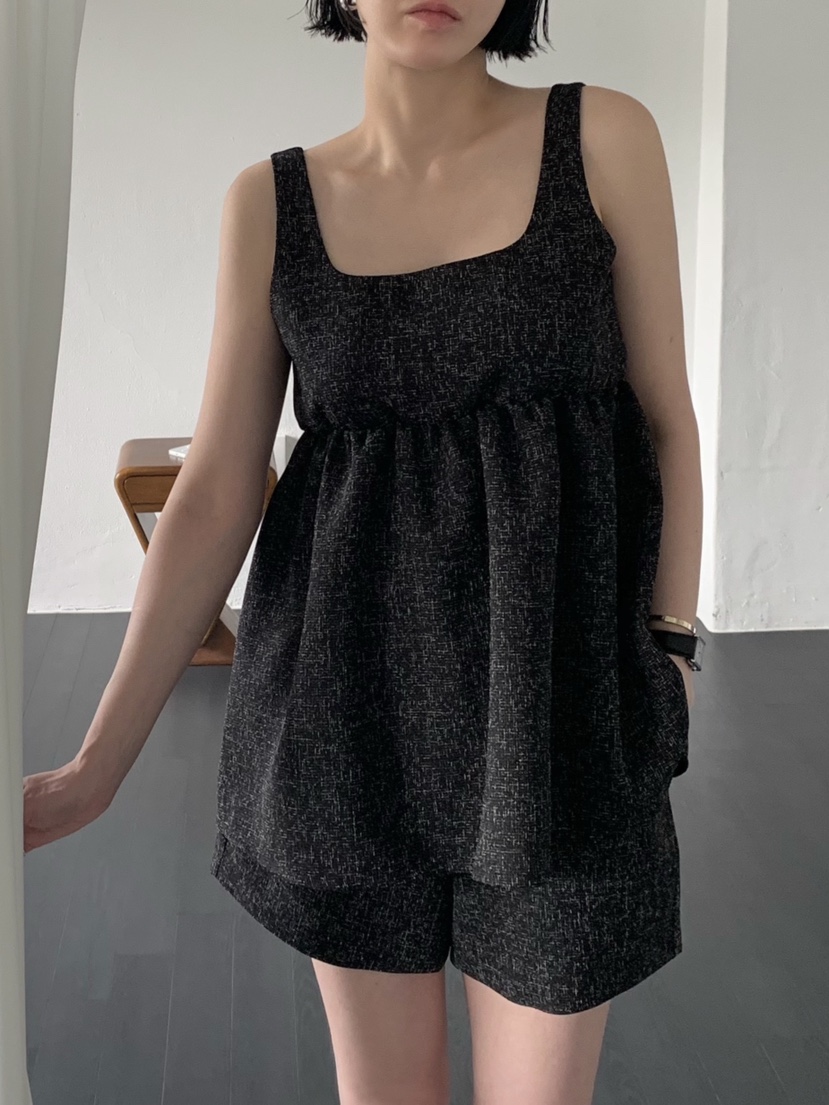 ARBOL東大門直郵女士新款時尚推薦熱賣職業吊帶背心粗花呢ARBOL吊帶/背心圖色2