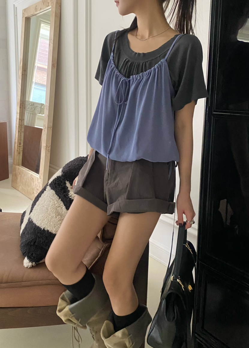 OUPPT東大門直郵女士新品職業推薦人氣26春夏休閑吊帶背心OUPPT吊帶/背心