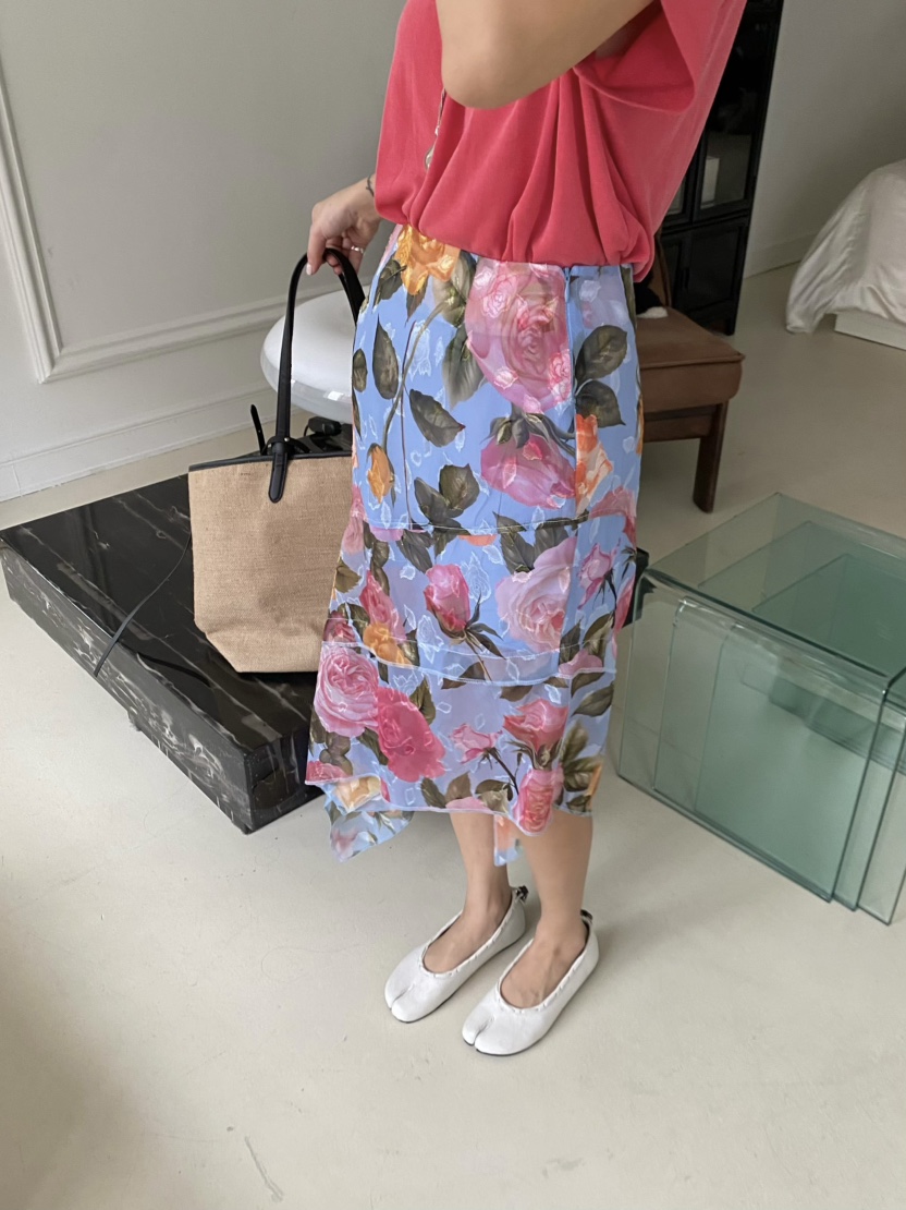 OUPPT韓國代購女裝新款人氣休閑熱賣職業半身裙中短裙不對稱OUPPT半身裙/中短裙