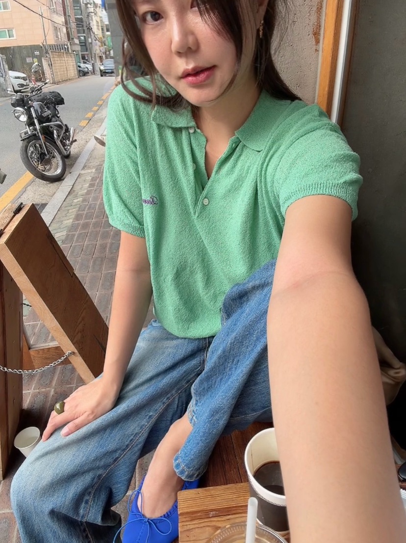 DE VENTI東大門代購女裝新款人氣時尚熱賣26春夏針織衫刺繡DE VENTI針織衫