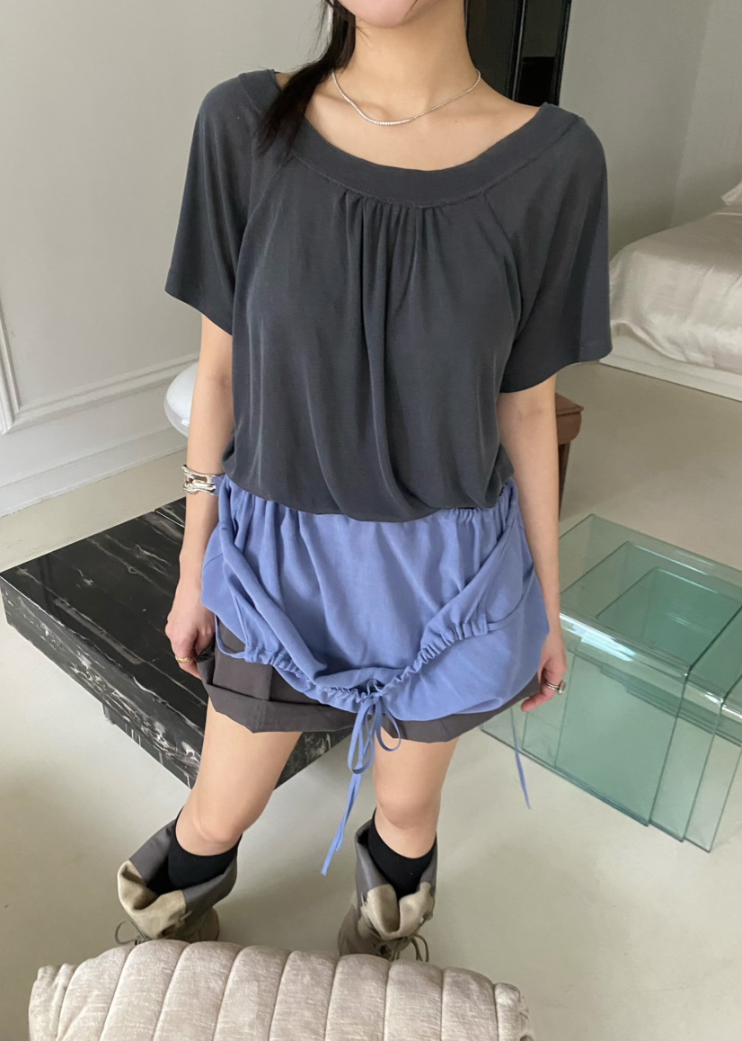 OUPPT韓國代購女裝新品推薦職業26春夏休閑熱賣人氣真品T恤OUPPTT恤圖色3