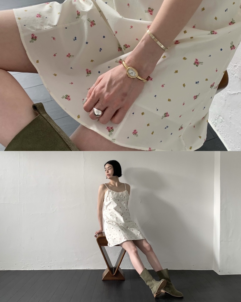 ARBOL韓國代購女士新款職業26春夏休閑推薦真品人氣連衣裙ARBOL連衣裙