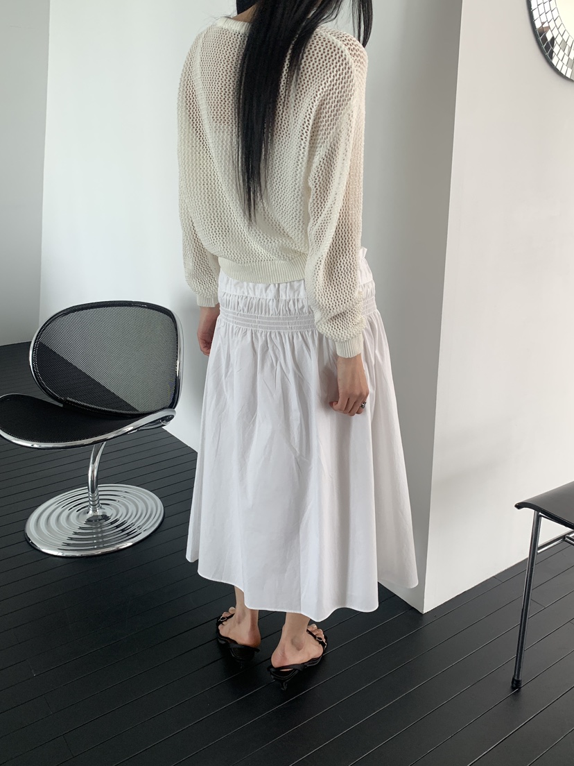 MUSE-P東大門實拍女裝新款26春夏休閑熱賣半身裙中短裙褶皺MUSE-P半身裙/中短裙