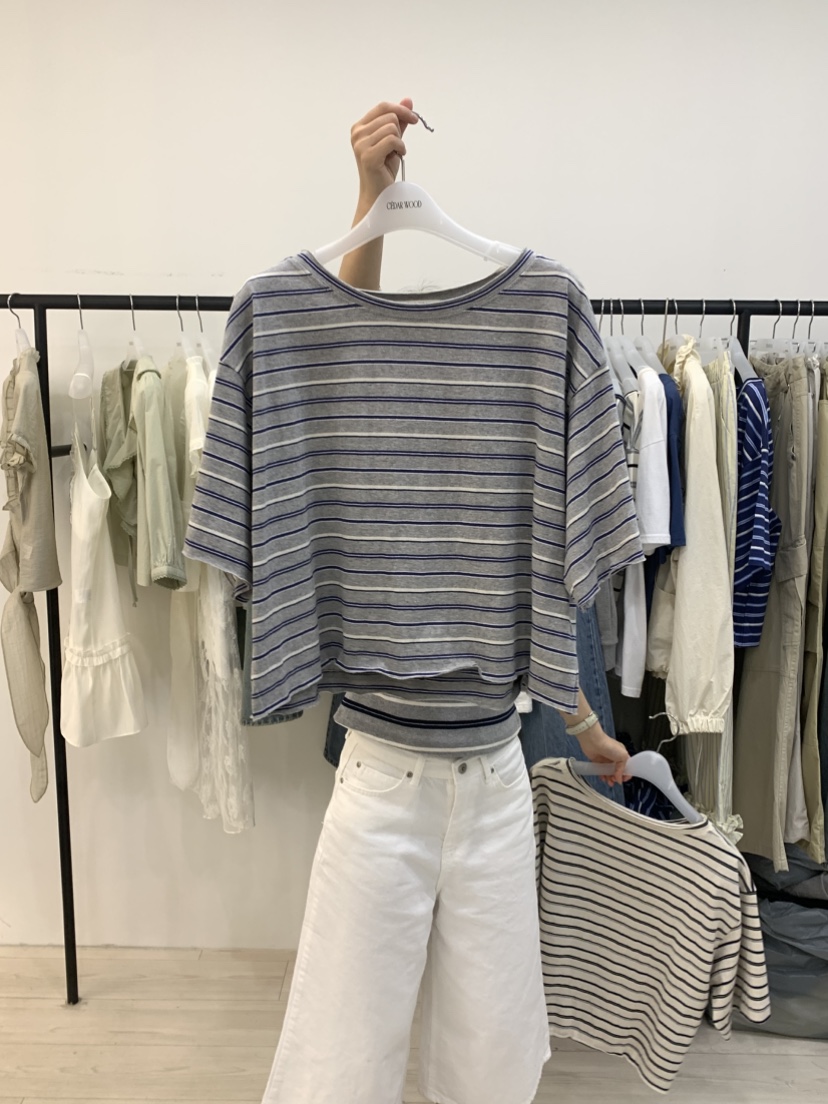 CEDARWOOD東大門代購女裝新品休閑熱賣26春夏時尚推薦T恤CEDAR WOODT恤圖色2