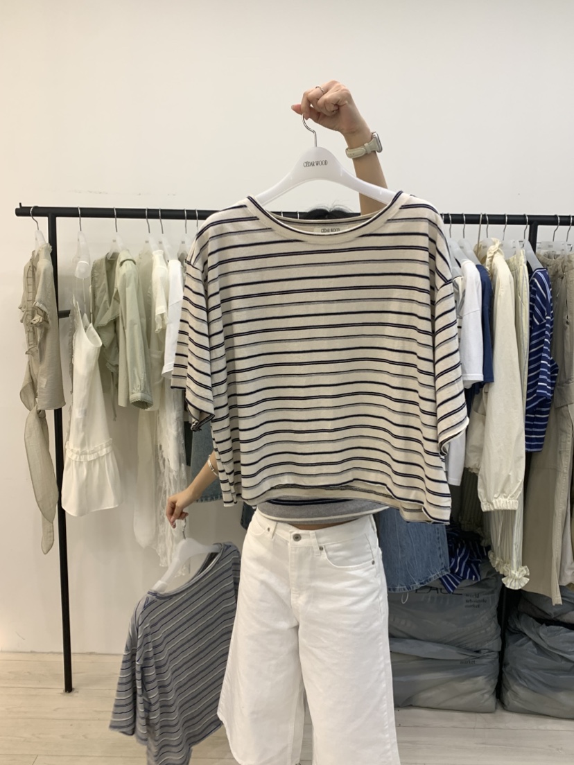 CEDARWOOD東大門代購女裝新品休閑熱賣26春夏時尚推薦T恤CEDAR WOODT恤圖色3