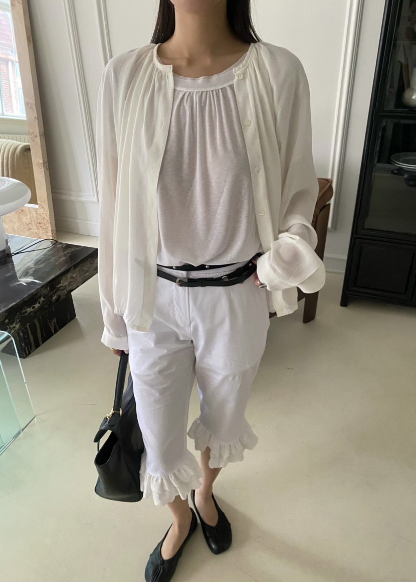 OUPPT韓國直郵女裝新品職業時尚真品推薦人氣休閑襯衫蕾絲衫OUPPT襯衫/蕾絲衫