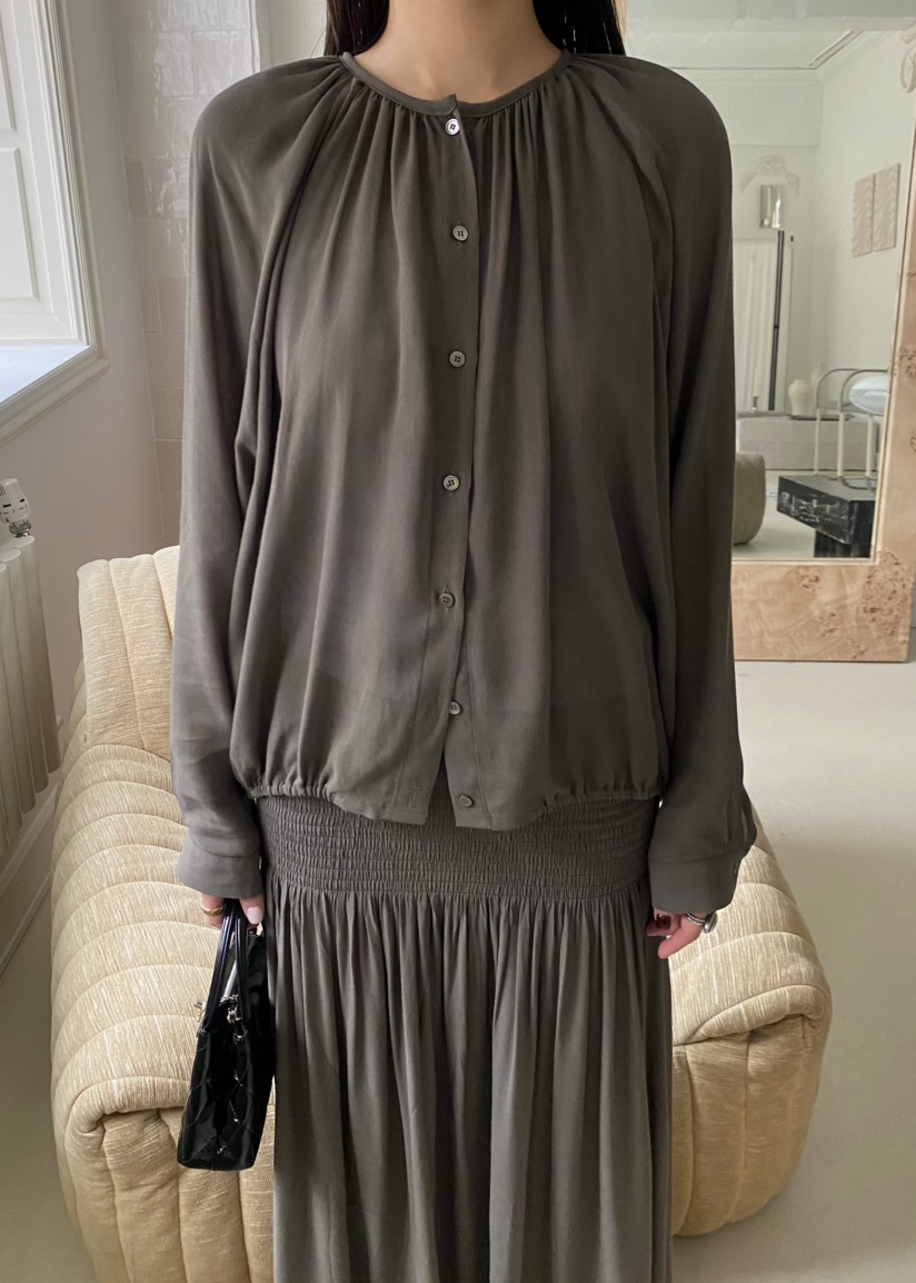 OUPPT韓國直郵女裝新品職業時尚真品推薦人氣休閑襯衫蕾絲衫OUPPT襯衫/蕾絲衫圖色2