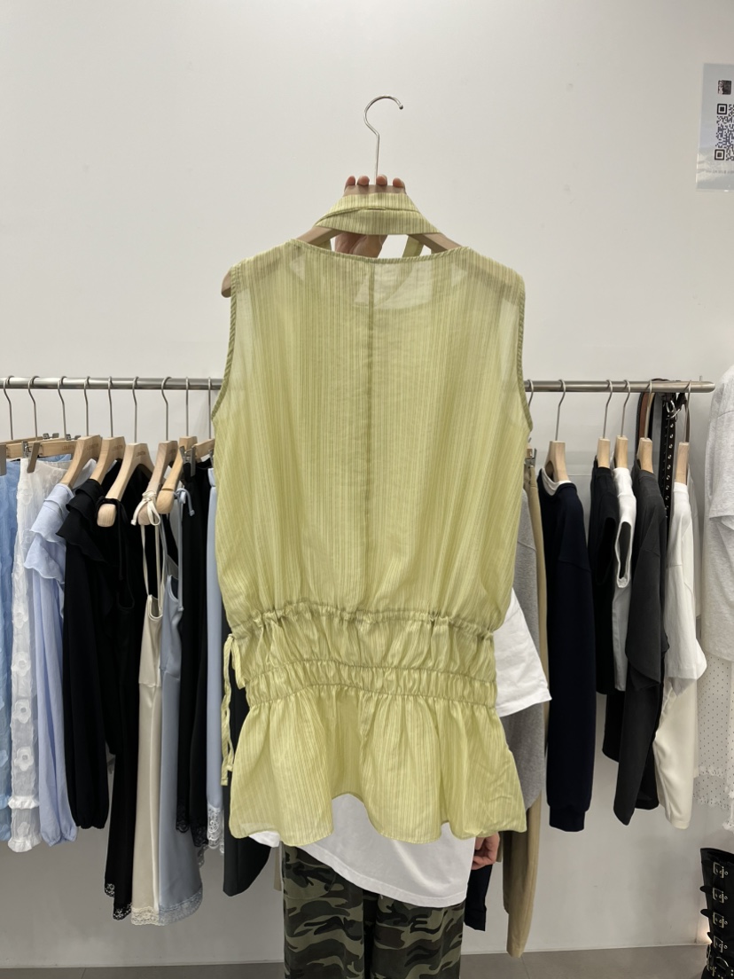 LEMATIN韓國代購女士新品時尚推薦人氣休閑襯衫蕾絲衫含脖帶LEMATIN襯衫/蕾絲衫