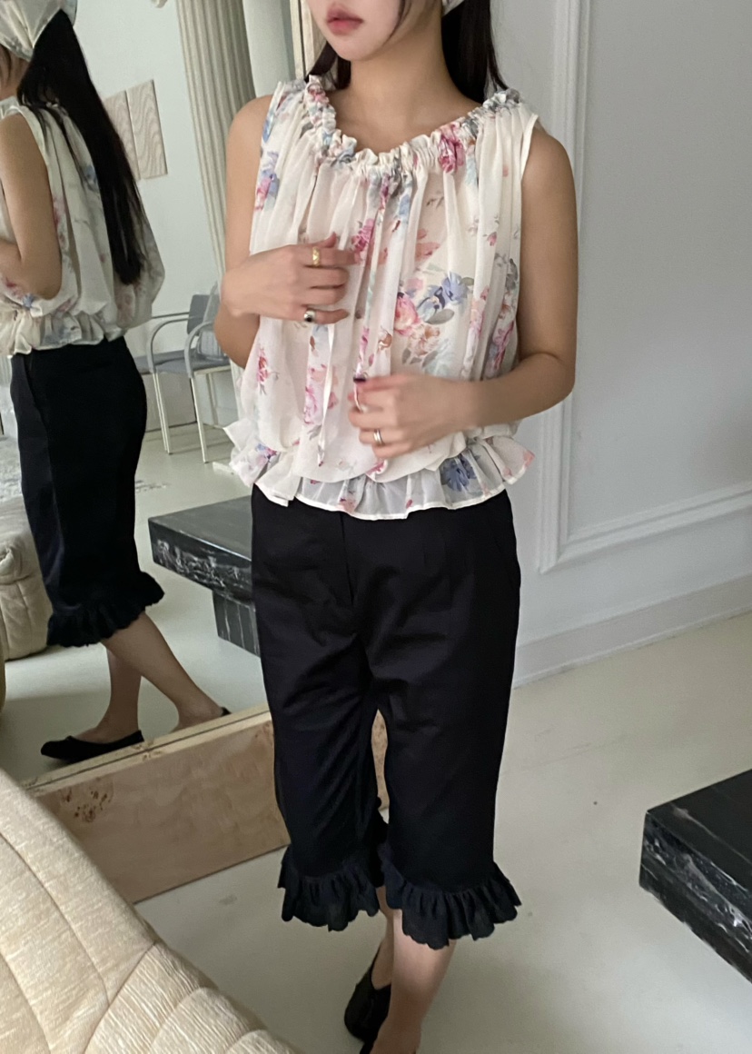 OUPPT東大門直郵女士新品人氣26春夏休閑熱賣時尚襯衫蕾絲衫OUPPT襯衫/蕾絲衫圖色1