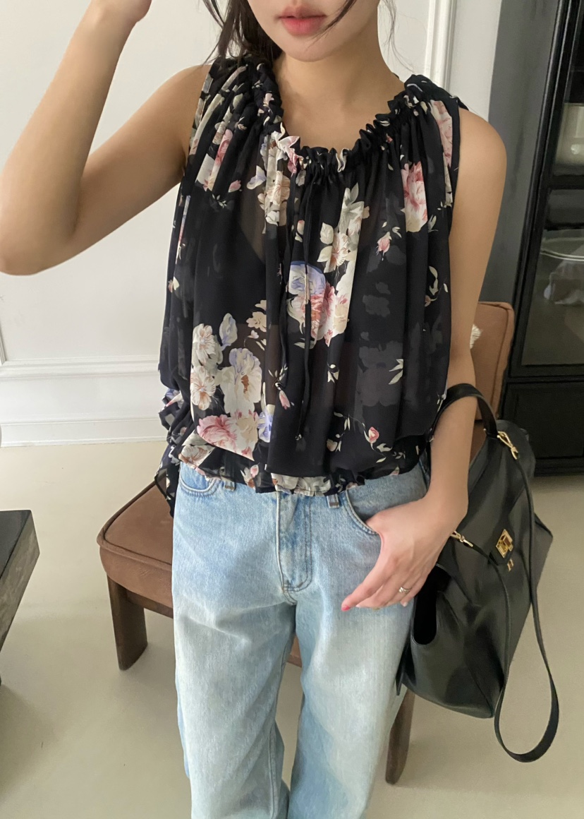 OUPPT東大門直郵女士新品人氣26春夏休閑熱賣時尚襯衫蕾絲衫OUPPT襯衫/蕾絲衫圖色2