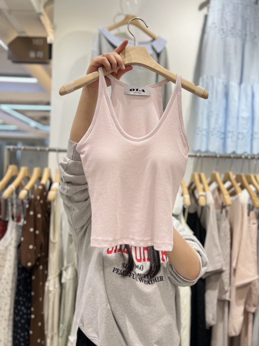OLA東大門實拍女士新款26春夏人氣時尚熱賣真品職業吊帶背心mellor/OLA吊帶/背心圖色1