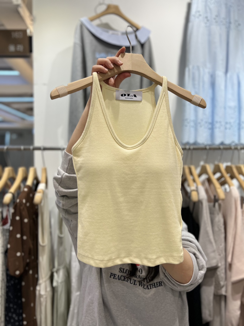 OLA東大門實拍女士新款26春夏人氣時尚熱賣真品職業吊帶背心mellor/OLA吊帶/背心圖色2