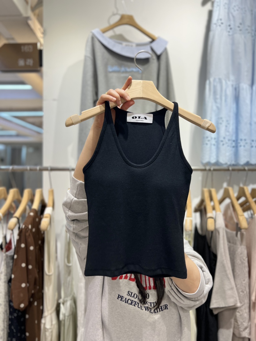 OLA東大門實拍女士新款26春夏人氣時尚熱賣真品職業吊帶背心mellor/OLA吊帶/背心圖色7